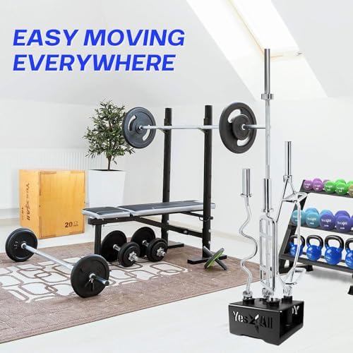 Yes4All Vertical Storage Rack for Home Gym and Fitness Lovers | Yes4All Barbell & Dumbbell Organizer with Vertical Stor