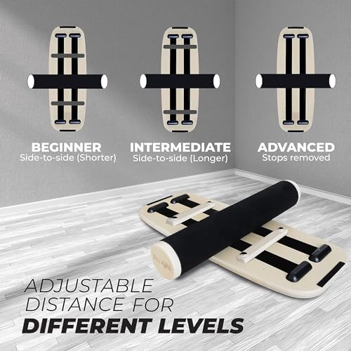 Yes4All Balance Board Sports Trainer for Core Strength and Balance Improvement | Yes4All Surf Trainer Board with Adjust