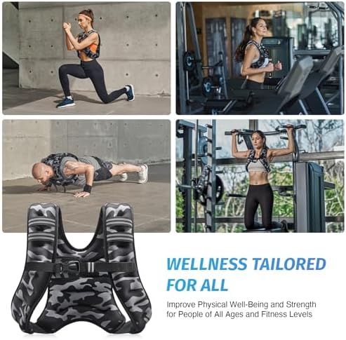 ZELUS 6lb Weight Vest for Workout and Strength Training | ZELUS ReflectiveWeight Vest for Running and Fitness | ZELUS 1