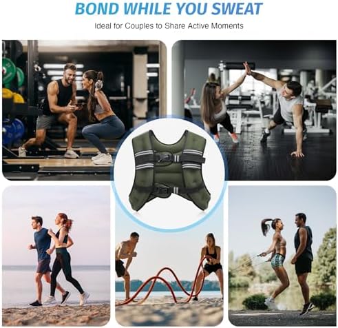 ZELUS 6lb Weight Vest for Workout and Strength Training | ZELUS ReflectiveWeight Vest for Running and Fitness | ZELUS 1