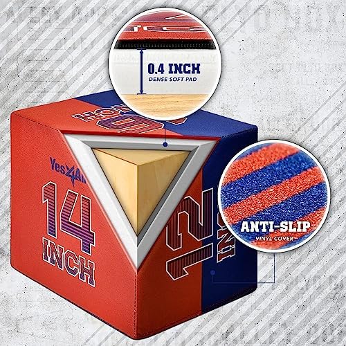 Yes4All 3-in-1 Soft-Padded Plyo Box With Wooden Core for Jumping, Conditioning, and Strength Training
| Non-Slip Multi- - Image 40