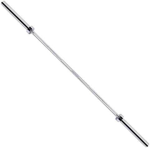 Fitvids Olympic Barbell Bar for Powerlifting and Weightlifting, High Capacity 700 Pound, 2 Inch Diameter Barbell