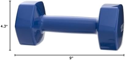 Amazon Basics Vinyl Coated Dumbbell Hand Weights for Home Gym Fitness Lovers | Amazon Basics Vinyl Coated Dumbbell Hand