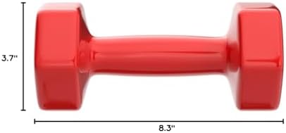 Amazon Basics Vinyl Coated Dumbbell Hand Weights for Home Gym Fitness Lovers | Amazon Basics Vinyl Coated Dumbbell Hand