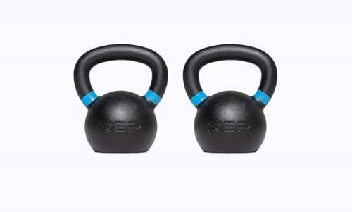 REP Fitness Adjustable Kettlebell Set and Singles, 4kg to 24kg Range for Home Gym Power Workout, Strength Training, Free