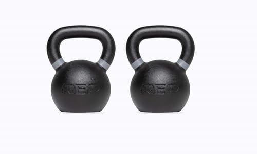 REP Fitness Adjustable Kettlebell Set and Singles, 4kg to 24kg Range for Home Gym Power Workout, Strength Training, Free