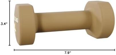 Yes4All Neoprene Coated Dumbbell Hand Weight Sets of 2 - Multiple Weight Options for Home Gym Fitness Users - Anti-Roll,