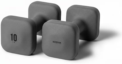 SafeGrip Square Dumbbells Anti Slip Handles for Home Workouts | WeGym SafeGrip Square Dumbbells Stable Design Prevents