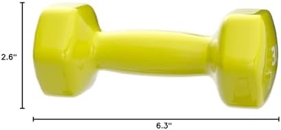 Amazon Basics Vinyl Coated Dumbbell Hand Weights for Home Gym Fitness Lovers | Amazon Basics Vinyl Coated Dumbbell Hand