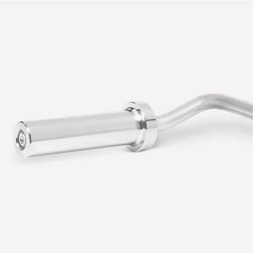 Amazon Basics Olympic 2-Inch Curl Barbell Bar for Home Gym, Strength Training Athletes, 47", Chrome Plated | Amazon Bas