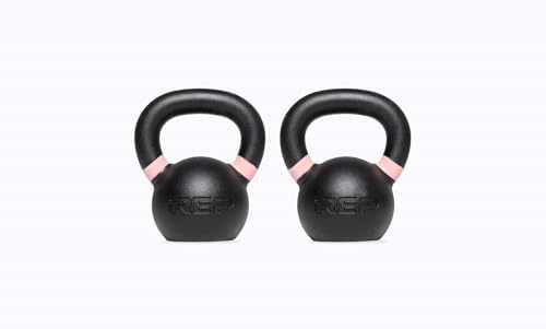 REP Fitness Adjustable Kettlebell Set and Singles, 4kg to 24kg Range for Home Gym Power Workout, Strength Training, Free