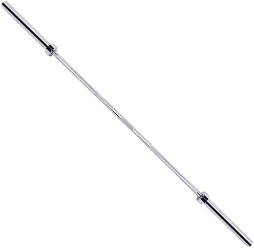 Fitvids Olympic Barbell Bar for Powerlifting and Weightlifting, High Capacity 700 Pound, 2 Inch Diameter Barbell