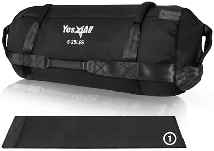 Yes4All Adjustable Sand Bags for Workout, Ideal for Home Gym and Fitness Lovers, Multiple Colors and Sizes Available (5