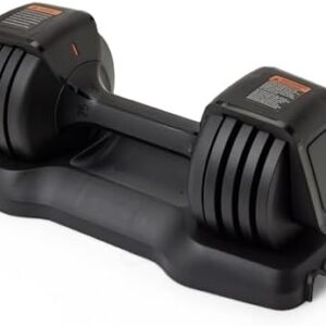 Amazon Basics Adjustable Dumbbell, 25 lb for Home Gym Enthusiasts, Fitness Rooms, Weight Adjustability, Set of 2, 2-25 l