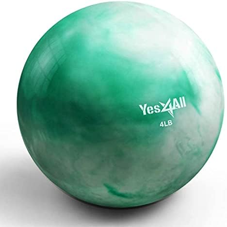 Yes4All Weighted Toning Balls for Exercise and Pilates | Yes4All Soft Medicine Balls for Balance and Flexibility Traini