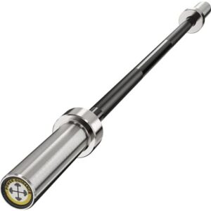 POWER GUIDANCE Chrome Olympic Barbell Bar, 4ft/5ft/6ft for Lifting, Universal Strength Training Bars POWER GUIDANCE Ch