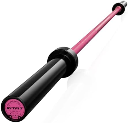 RitFit 7FT Olympic Barbell for Strength and Weightlifting Training - 2 Inch Olympic Bar for Squat, Deadlift, Bench Press