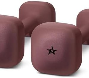 Yes4All 2lb - 20lb Neoprene Dumbbell Set for Women/Men, Anti-Roll, Anti-Slip Home Gym Weights with 4 Colors