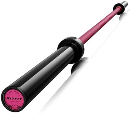 RitFit 7FT Olympic Barbell for Strength and Weightlifting Training - 2 Inch Olympic Bar for Squat, Deadlift, Bench Press
