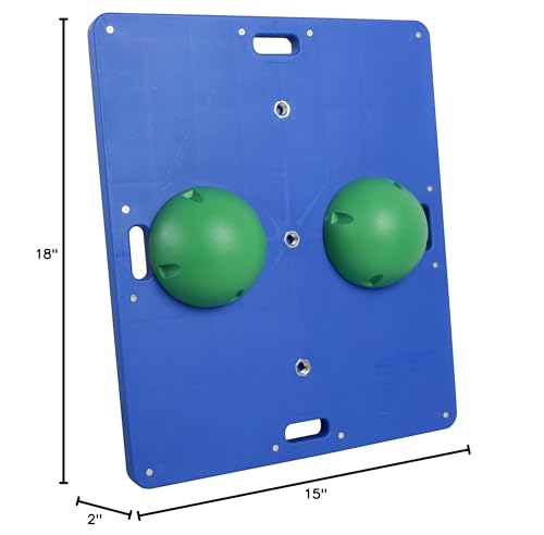 CanDo Blue Balance Board 14x18 Inch, |5 Inch Height for Adults at Home and Gym Fitness Exercises