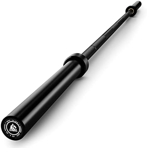 LIONSCOOL Olympic Barbell 7FT for Weightlifting and Powerlifting - 1500lbs Capacity - Strength Training for Squats, Dead