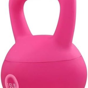 Fitvids Soft Kettlebells - Sea and Iron Sand Filled Weights - Color Coded Soft Vinyl Kettlebells - Multiple Sizes Fitv