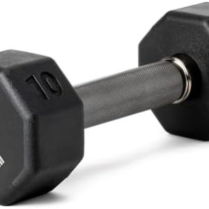 No Roll Rubber Coated Dumbbells Ideal for Home Gym Strength Training | Easy Grip Steel Knurled Handle Dumbbells Set for
