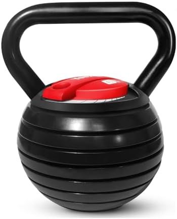 Yes4All Adjustable Kettlebell Set, 20-40 LB Weight Set, Black Yes4All Adjustable Kettlebell Set, Solid Cast Iron Handle,