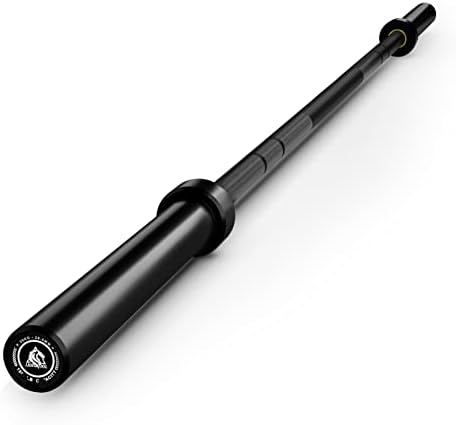 LIONSCOOL Olympic Barbell 7FT for Weightlifting and Powerlifting - 1500lbs Capacity - Strength Training for Squats, Dead