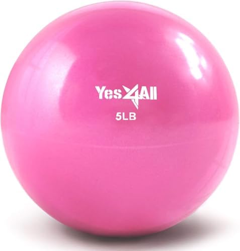 Yes4All Weighted Toning Balls for Exercise and Pilates | Yes4All Soft Medicine Balls for Balance and Flexibility Traini