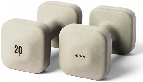 SafeGrip Square Dumbbells Anti Slip Handles for Home Workouts | WeGym SafeGrip Square Dumbbells Stable Design Prevents