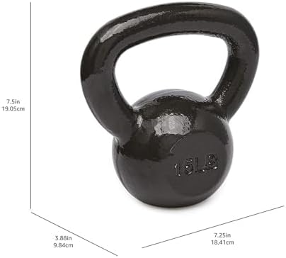 Amazon Basics Cast Iron Kettlebell for Home Gym Fitness Lovers at Home Workout | Amazon Basics Cast Iron Kettlebell for