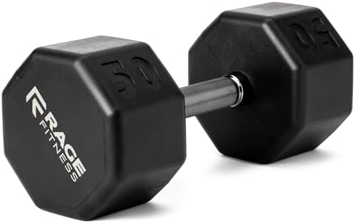 No Roll Rubber Coated Dumbbells Ideal for Home Gym Strength Training | Easy Grip Steel Knurled Handle Dumbbells Set for