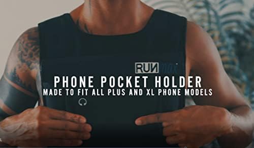 RUNmax Adjustable Weighted Vest for Men and Women 150LBS Max Weight with Shoulder Pads 20LBS Start_weight 150LBS max_wei