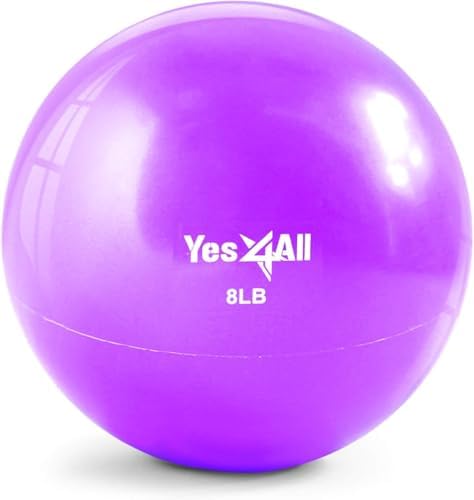 Yes4All Weighted Toning Balls for Exercise and Pilates | Yes4All Soft Medicine Balls for Balance and Flexibility Traini