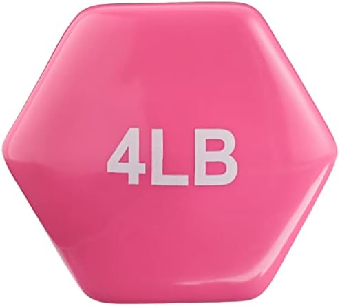 Amazon Basics Vinyl Coated Dumbbell Hand Weights for Home Gym Fitness Lovers | Amazon Basics Vinyl Coated Dumbbell Hand