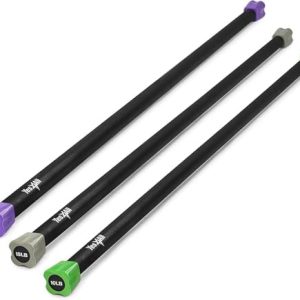 Yes4All Total Body Workout Weighted Bar for Strength Training and Home Gym Use - Single/Combo | Yes4All Resistance Ba