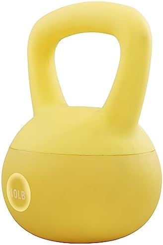 Fitvids Soft Kettlebells - Sea and Iron Sand Filled Weights - Color Coded Soft Vinyl Kettlebells - Multiple Sizes Fitv