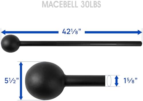 Yes4All Steel Mace Bell for Strength Training | Yes4All Steel Mace Bell Support Full Body Muscles | Yes4All Steel Mace