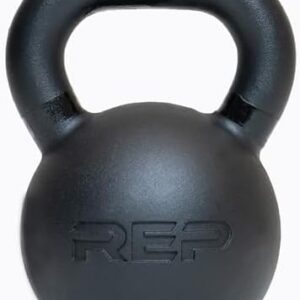 REP Fitness Adjustable Single Kettlebells, Cast Iron, Strength Training for Men and Women, Home Gym Equipment, 5lb to 50