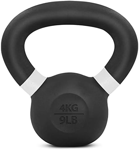 Yes4All Powder Coated 9lb-71lb Cast Iron Core Kettlebells for Heavy Duty Strength Training | Yes4All Powder Coated Kett