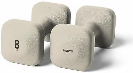 SafeGrip Square Dumbbells Anti Slip Handles for Home Workouts | WeGym SafeGrip Square Dumbbells Stable Design Prevents