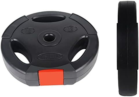 Fitvids Vinyl Standard 1-Inch Plate Weight Plate Set for Strength Training and Bodybuilders at the Gym