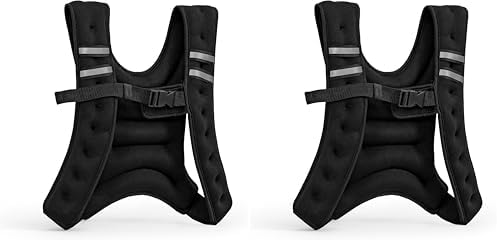 Tone Fitness Weighted Vest for Home Workouts or Outdoor Training - 8lb or 12lb, Adjustable Fit for Men and Women | Tone