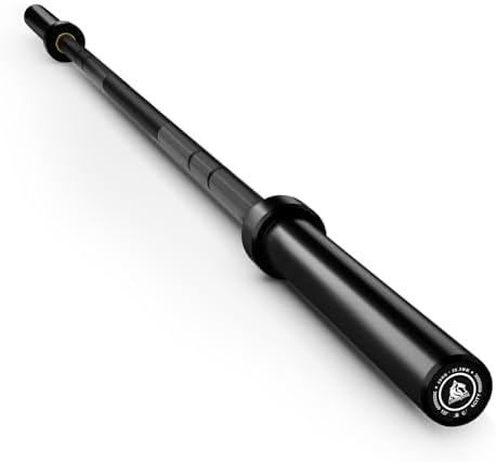 LIONSCOOL Olympic Barbell 7FT for Weightlifting and Powerlifting - 1500lbs Capacity - Strength Training for Squats, Dead