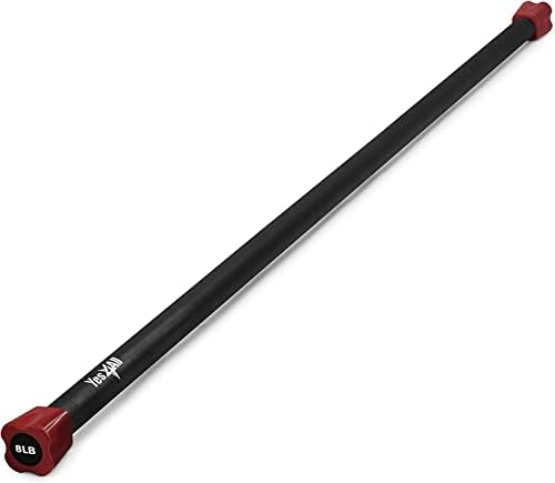 Yes4All Total Body Workout Weighted Bar for Strength Training and Home Gym Use - Single/Combo | Yes4All Resistance Ba