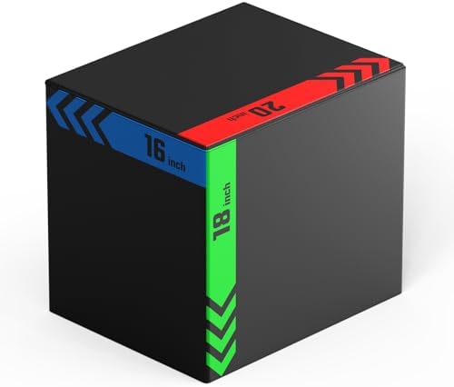 3-in-1 Pro-Duty HIIT Exercise Foam Plyo Box for Fitness Enthusiasts at Home Gym