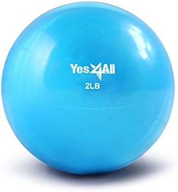 Yes4All Weighted Toning Balls for Exercise and Pilates | Yes4All Soft Medicine Balls for Balance and Flexibility Traini