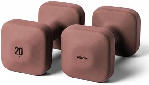 SafeGrip Square Dumbbells Anti Slip Handles for Home Workouts | WeGym SafeGrip Square Dumbbells Stable Design Prevents
