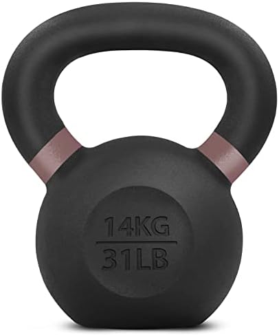 Yes4All Powder Coated 9lb-71lb Cast Iron Core Kettlebells for Heavy Duty Strength Training | Yes4All Powder Coated Kett